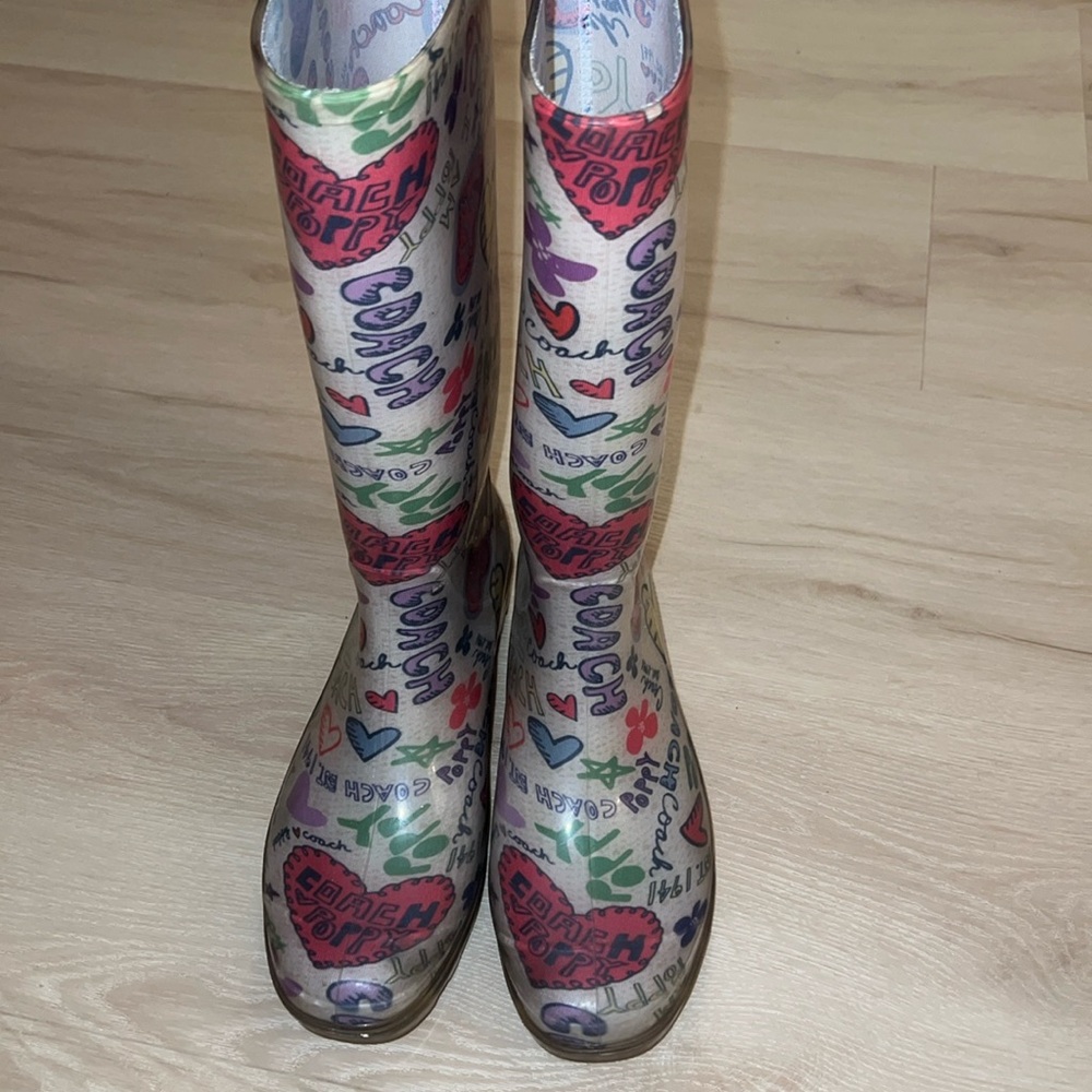 Coach poppy rainboots